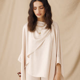TIRSO | Light Cream Draped Blouse