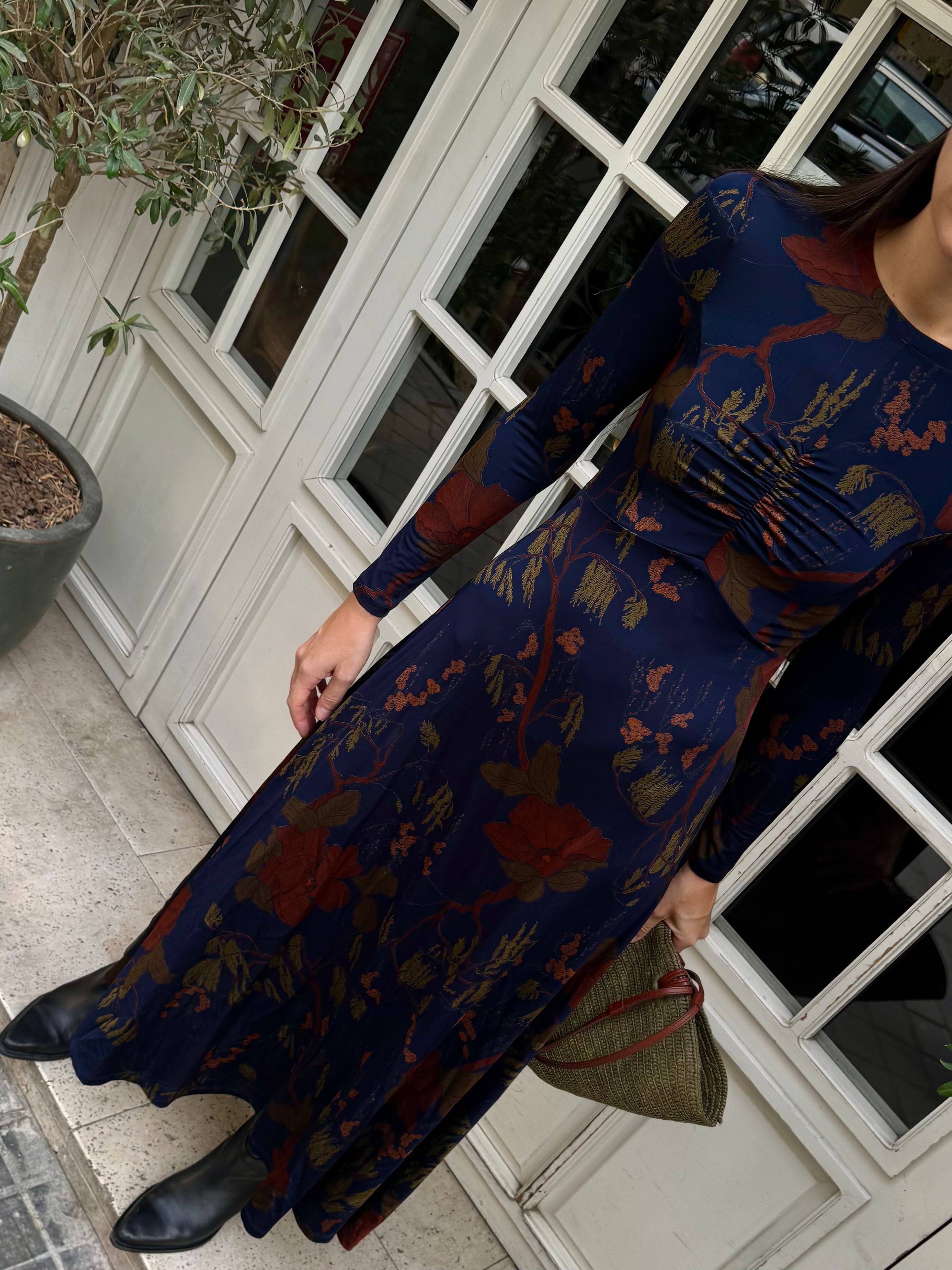 TANA | Floral Print Midi Dress