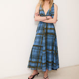 LILA | Lila 100% Cotton Midi Dress in Printed fabric