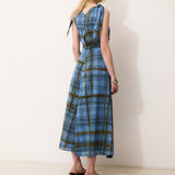 LILA | Lila 100% Cotton Midi Dress in Printed fabric