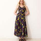 MORRIS | Blue Cotton Floral Dress