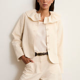 KORE | Ruffle Collar Overshirt