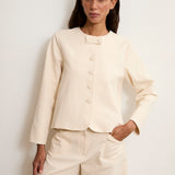 KORE | Ruffle Collar Overshirt