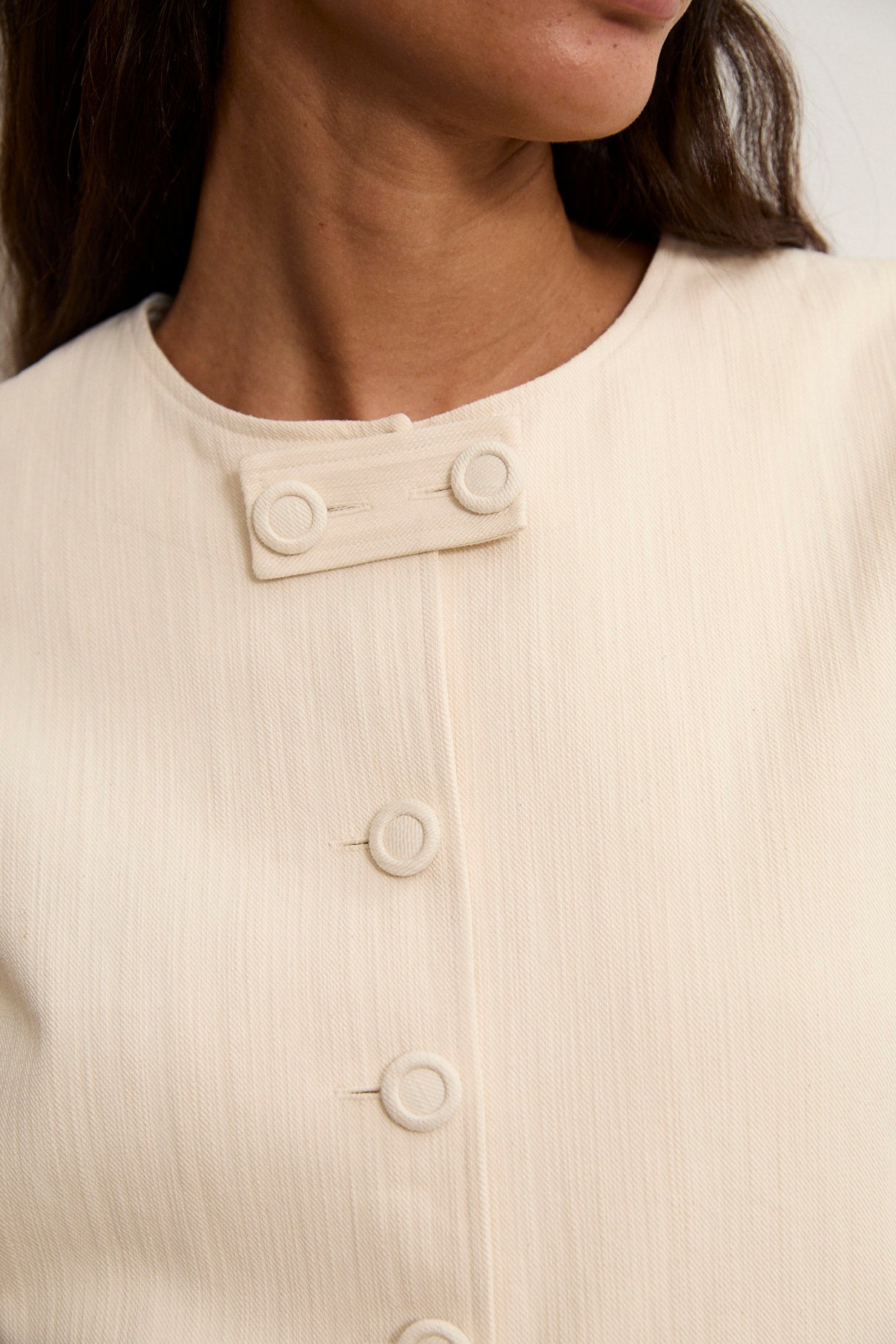 KORE | Ruffle Collar Overshirt