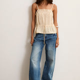 JAMIE | Pantalón Denim de algodón 100% de corte recto