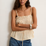 SURI | Top Fruncido Beige