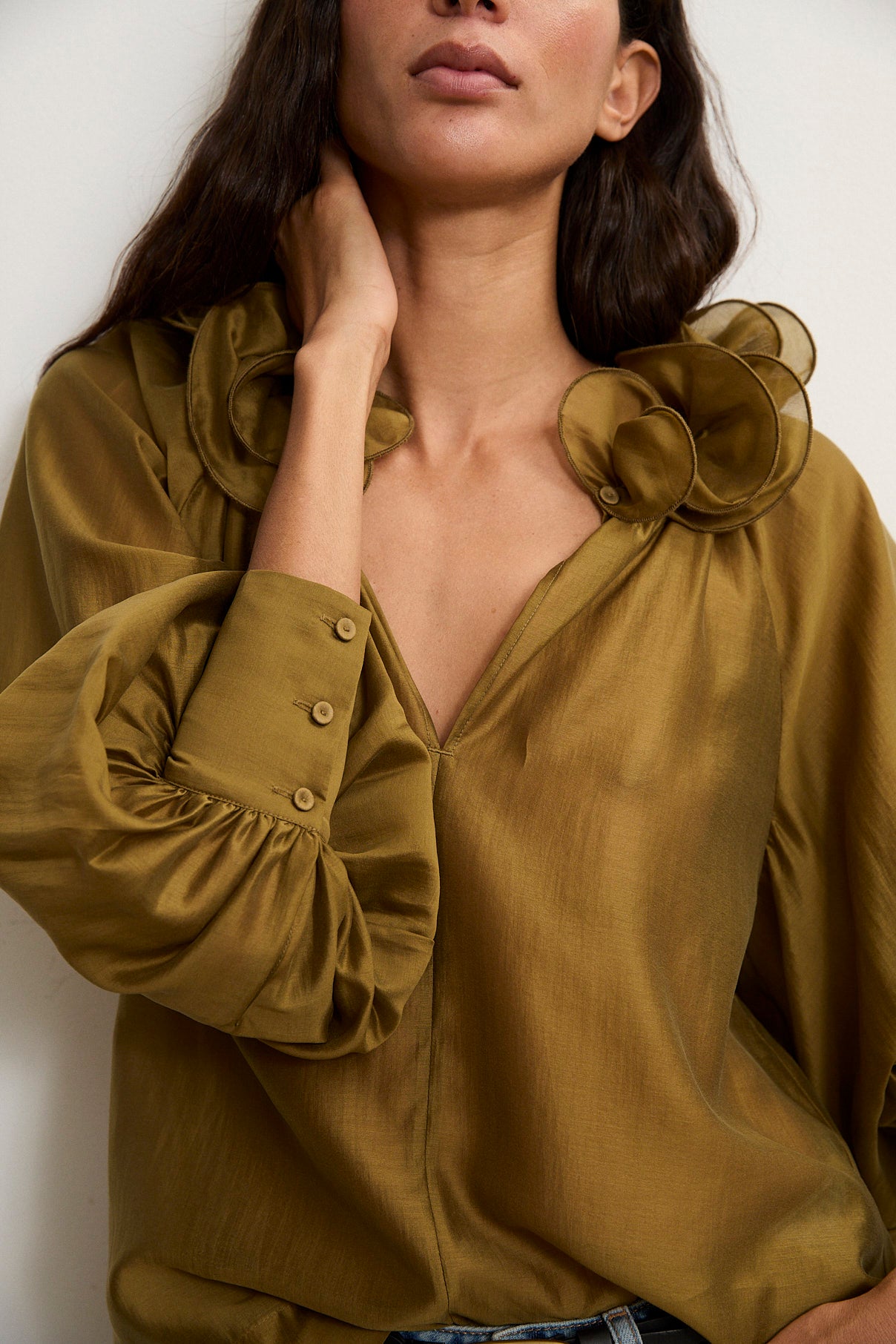 TULIPE | Ruffled Collar Blouse