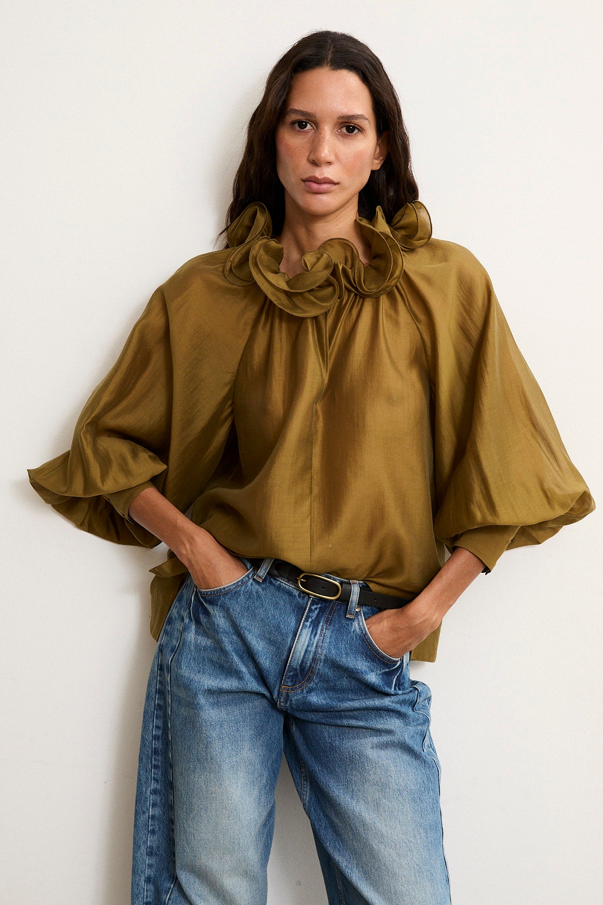 TULIPE | Ruffled Collar Blouse