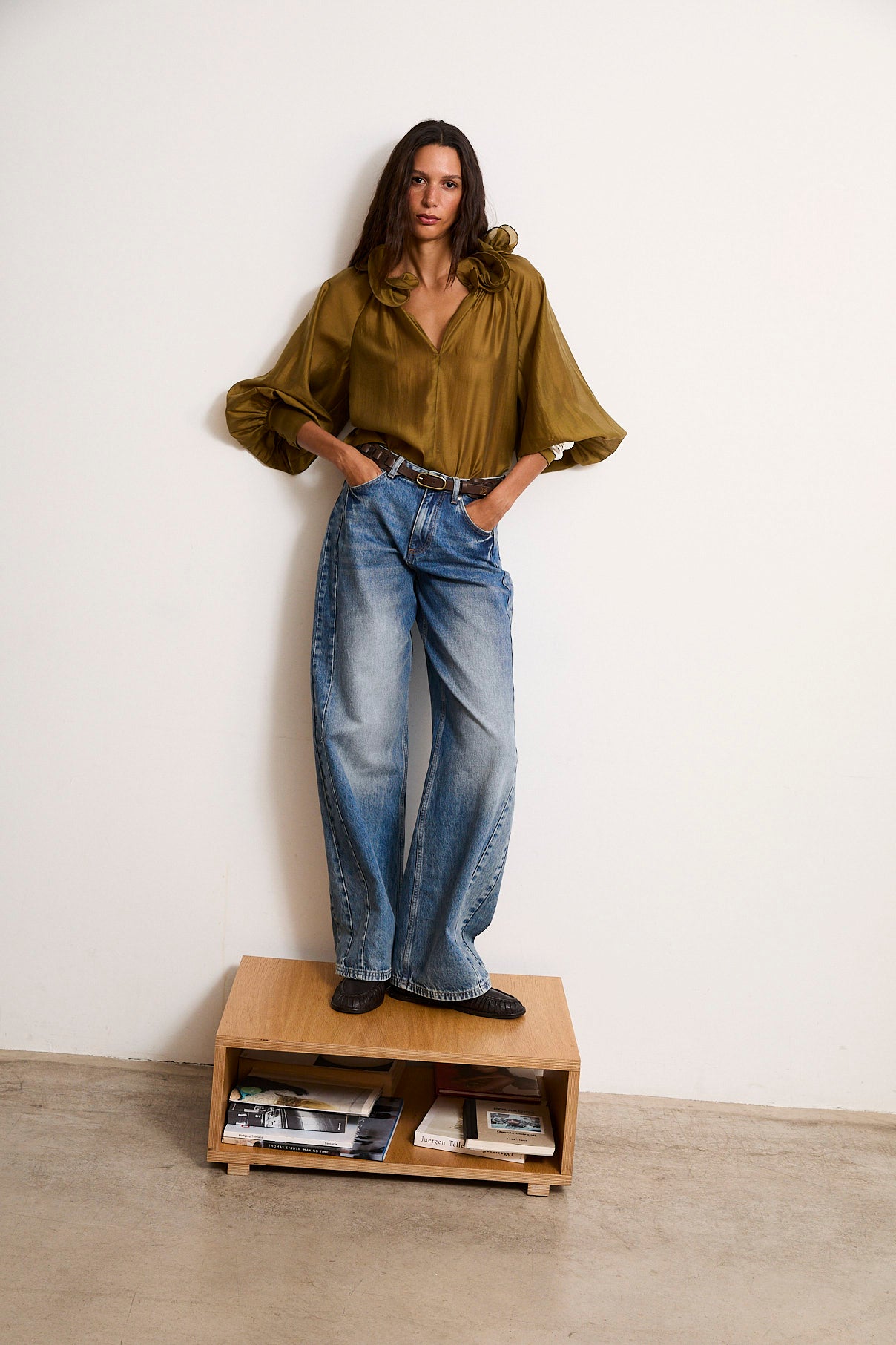 JAMIE | Pantalón Denim de algodón 100% de corte recto