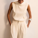 VALERIE | Pantalón fluido ecru