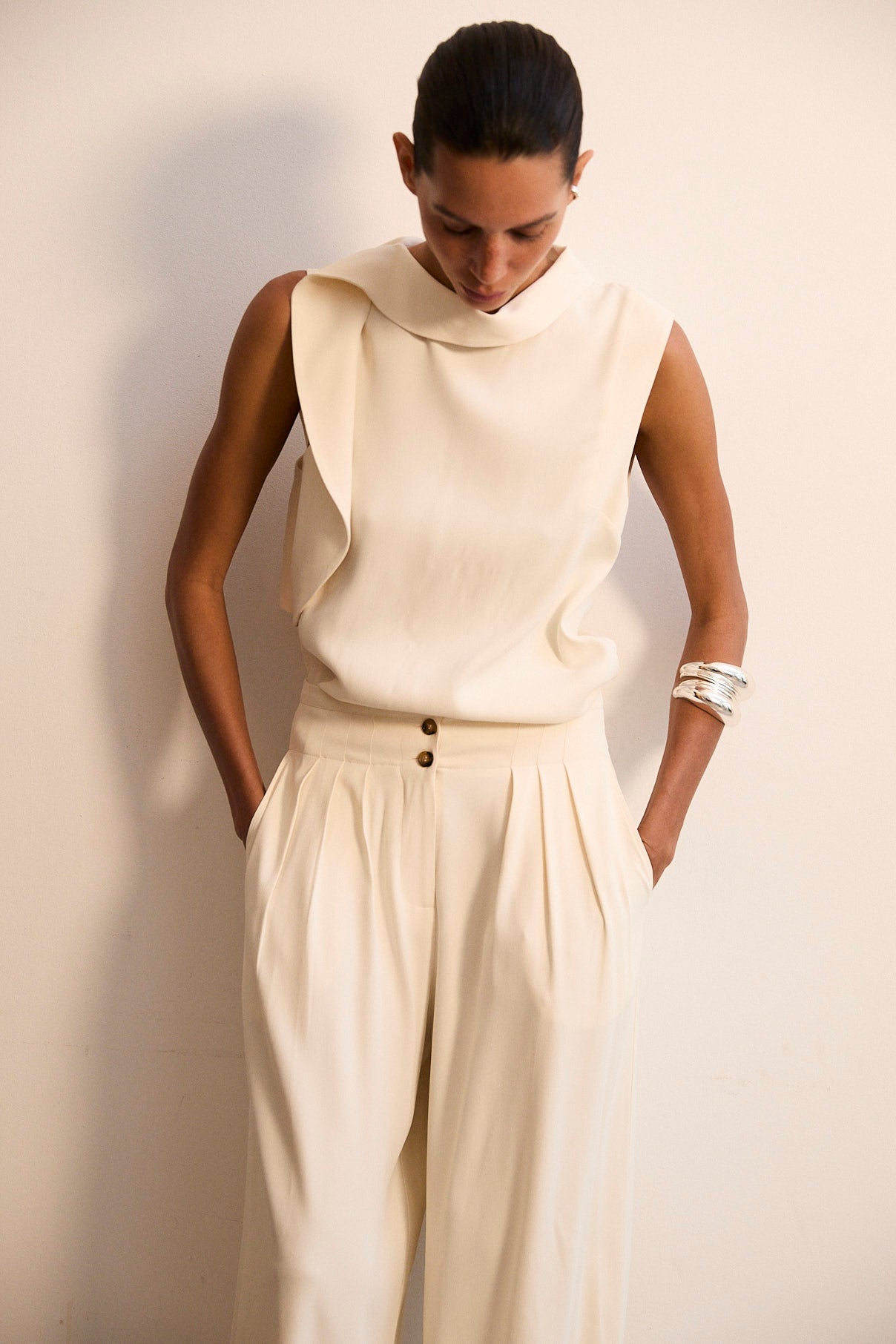 VALERIE | Pantalón fluido ecru
