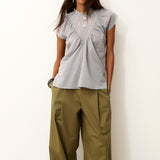 LUKA | Light Blue Cotton Blouse