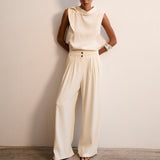 VALERIE | Pantalón fluido ecru