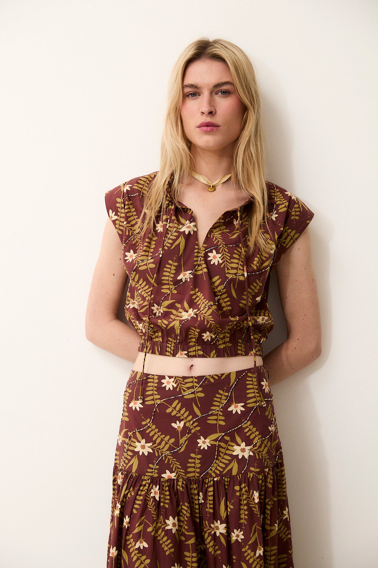 MARY | Printed Cotton Top