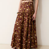 MARY | Printed Cotton Long Skirt