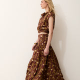 MARY | Printed Cotton Long Skirt