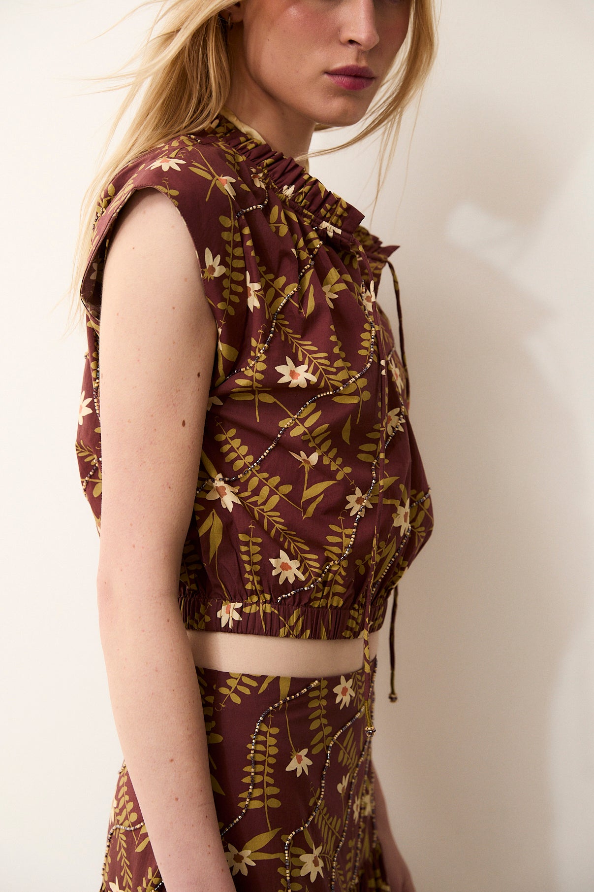 MARY | Printed Cotton Top