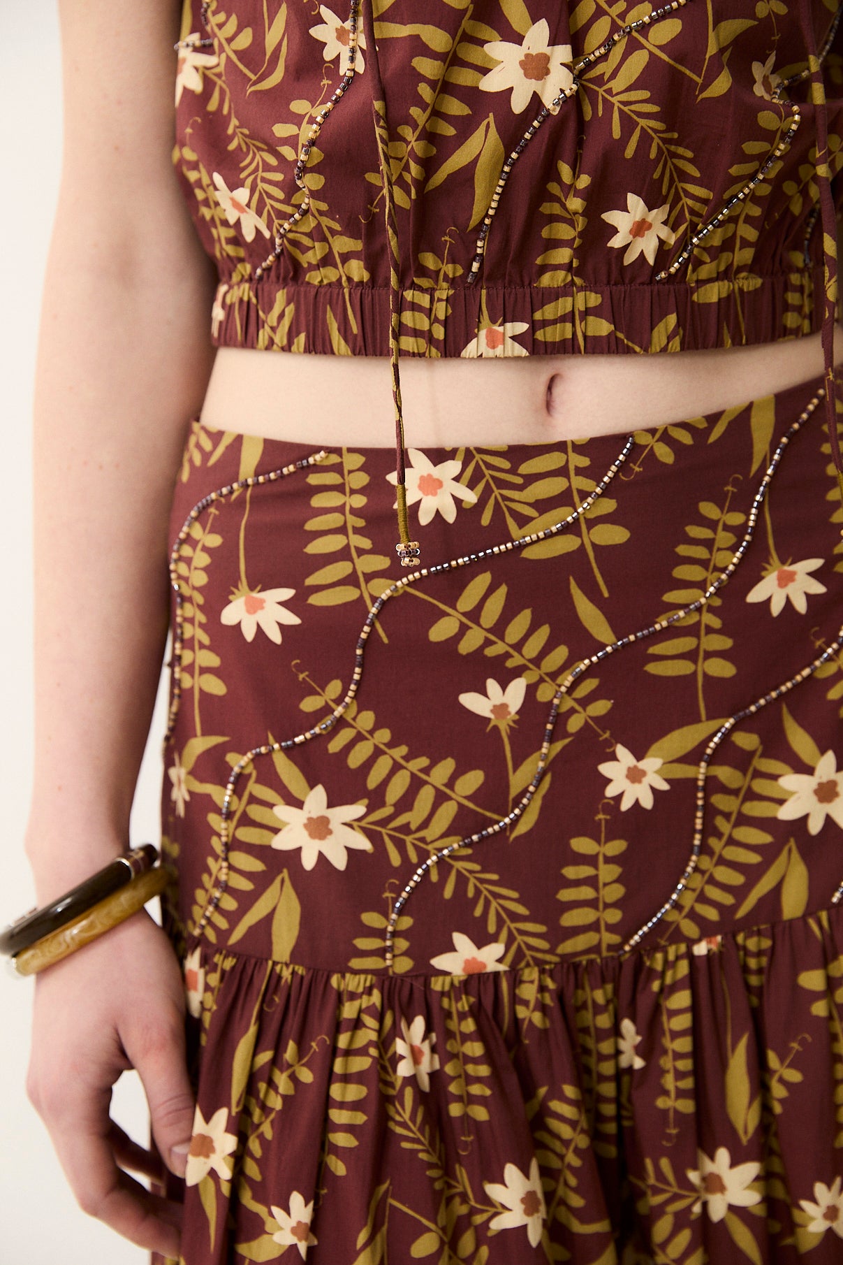 MARY | Printed Cotton Long Skirt