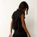 ISABELLA | Black Cotton Blouse