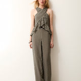 THYSSEN | Italian Fabric Wide-leg Trousers