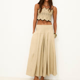 ISHANI | Ecru 100% Linen Top