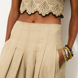 MORRIS | Ecru 100% Linen Trousers