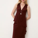 GINEVRA | Brown Asimetric Top