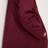 ODETTE | Burgundy long trench