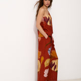 JUNA | 100% Linen Top with Artisanal Fabric