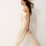 INDIANA | Ecru 100% Linen Top