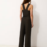 INDIANA | Black 100% Linen Top