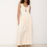 LINA | Vestido de punto y algodón