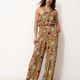 SAGEBRUSH | Mustard Viscose Halter Top