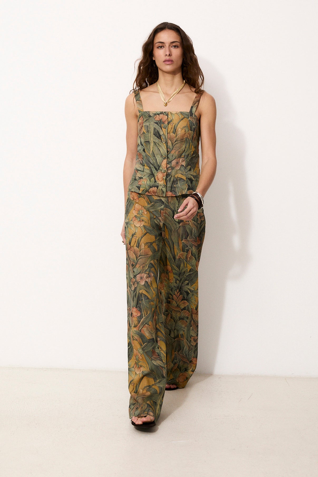 LINETTE | 100% Linen Printed Top