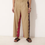CANDY | Cotton Trousers with Hand Embroidery