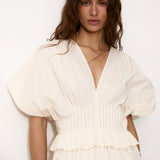 DREAM | 100% Cotton White Midi Dress