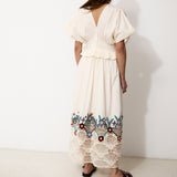 DREAM | 100% Cotton White Midi Dress