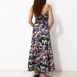 PETAL HAZE | Vestido Midi de tejido italiano con escote bustier