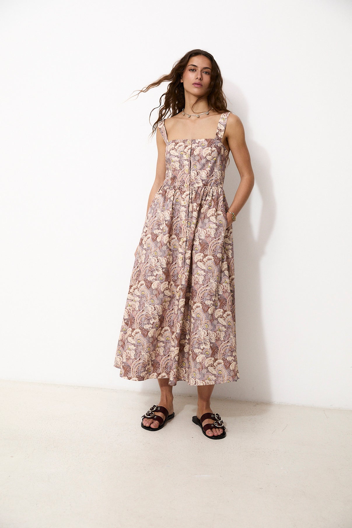 HANA | 100% Liberty Cotton Midi Dress