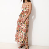 EMMA | Midi Dress with Artisanal Embroidery