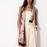 BLOOMFIGHT | Cotton and silk scarf