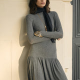 BOBY | Grey Jersey Midi Dress