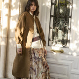 MORGANTI | Brown Wool Blend Coat