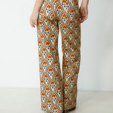 CONNIE | Printed Cotton Wide Leg Trousers
