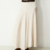 PLISSE | Falda fluida color crudo