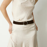 PLISSE | Falda fluida color crudo