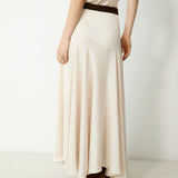 PLISSE | Falda fluida color crudo