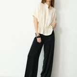 THYSSEN | Ecru Lightweight Cupro Blouse