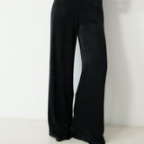 THYSSEN | Black Wide-Leg Trousers