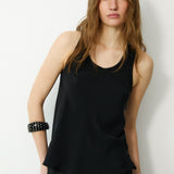 BERTA | Black Sleeveless Top